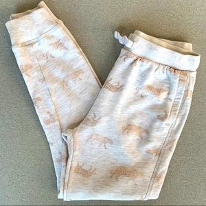 Girls Anko Sweatpants with Gold Tiger Print. 12